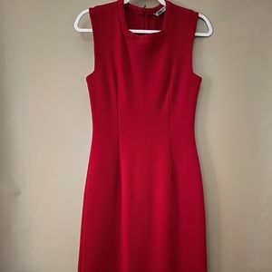 Zara - Square Neck Cocktail Dress - Size XS - FIRE RED!